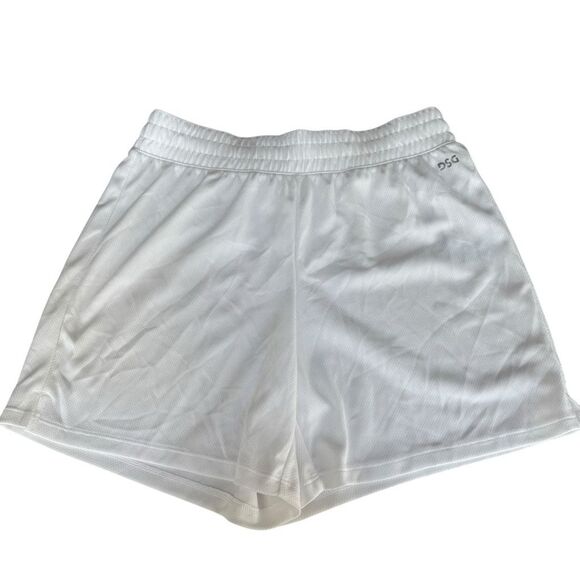 DSG MESH MID-RISE SHORTS GIRLS white color size L 14 NWT relaxed fit - Picture 1 of 5